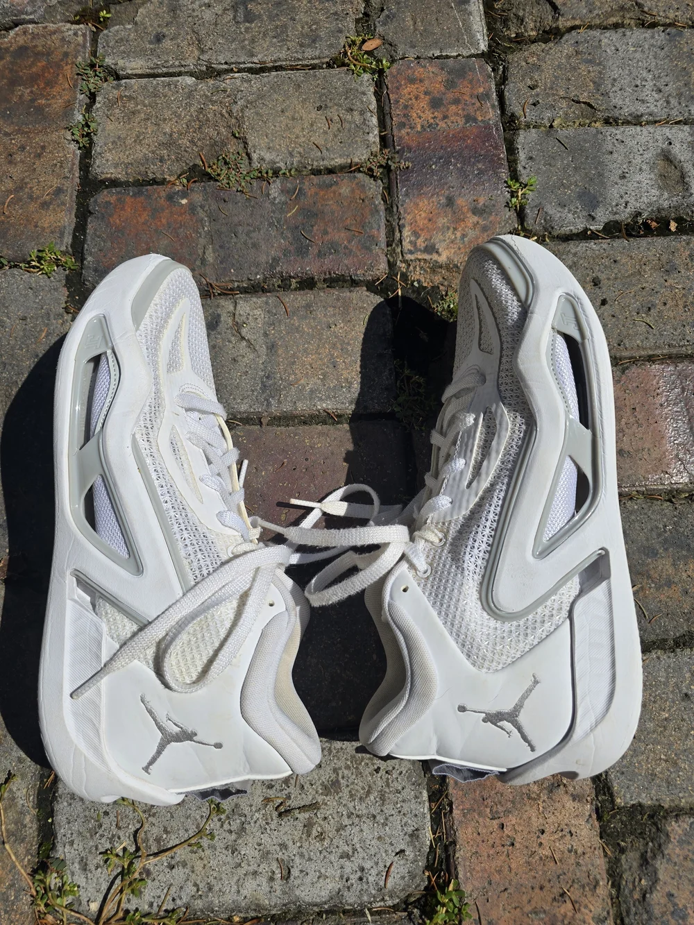 Jordan Tatum 1 Pure Money All White Triple White Basketball Shoes Men Size 9.5